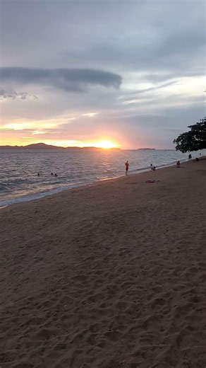 Koh Larn at sunset tonight in Pattaya.