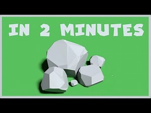How to Model Low Poly Rocks in blender Fast & Easy