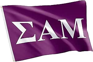 Desert Cactus Sigma Alpha Mu Flag letter Fraternity Greek Banner Large 3x5 feet Sign Decor Sammy