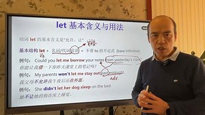 使役动词let的基本用法