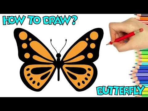 Butterfly Drawing & Printable Coloring Pages ( PDF Download )