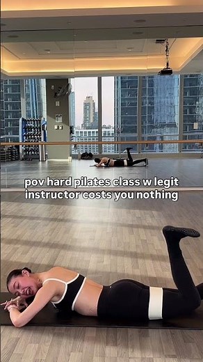 POV hard Pilates class with legit instructor cost you nothing
