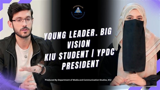 Talent Talk, produced by the Department of Media & Communication Studies - KIU, Gilgit Studies, features inspiring student leaders and innovators from Karakoram International University. In this episode, Shayan Hussain, KIU student, YPDC President, and final-year Management Sciences student, shares his journey from university societies to becoming a national-level youth leader. He also discusses his startup journey, leadership challenges, and lessons for students aiming to grow beyond campus lif