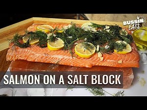 Awesome SALT BLOCK Grilled Salmon With Couscous I Bussin Eats