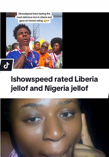 Ishowspeed rated Liberia jellof and Nigeria jellof #mandykorner #fyp #peller