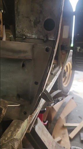 B-Pillar body mount replacement on Scout ii #automobile #mechanic #offroad #offroading