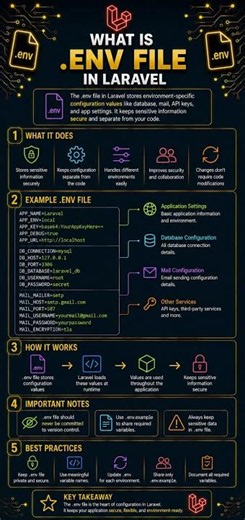 What is .env File in Laravel? #coding #laravel #viralshorts #shorts #trending #reels