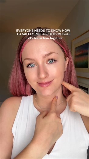 Sage | Facial Tension and Face Massage Expert on Instagram: "Why you should release your SCM (that rope-like neck muscle you can feel on the sides of your neck): This one muscle can affect how your face and body feel—and look. ✨ Here’s why it matters: • Helps lift the brows by releasing trigger point connections from the SCM that pull them down • Softens tight jaw and neck muscles • Supports better posture (which changes your whole face over time) • Improves blood flow and lymph flow to the face