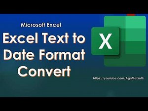 Excel Text to Date Format Convert | Text column to Date