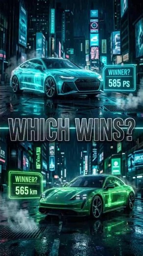 Audi e-tron GT vs Porsche Taycan - The 150 PS Power Gap ⚡ #shorts