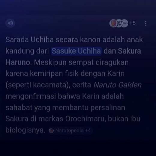 Sarada Uchiha: Anaknya Sasuke dan Sakura