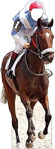 Cardboard People Horse and Jockey Stand-in Life Size Cardboard Cutout Standup