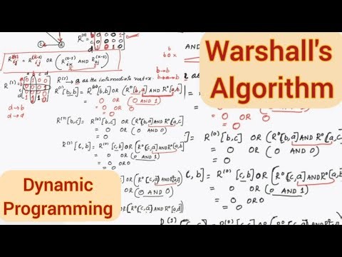 Lec42 : Warshall's Algorithm - Dynamic Programming