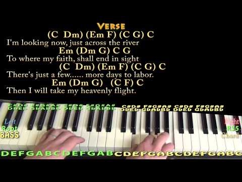 Beulah Land (Gospel) Piano Cover Lesson in C with Chords/Lyrics