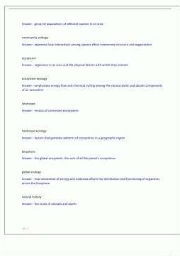 Bio 152 Ecology Exam Practice Questions with Correct Answers Updated 20242025