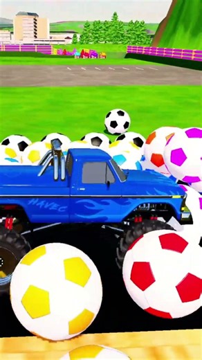 Garage with color - Offroad Blue Car on Action