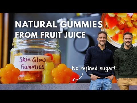 DIY Natural Fruit Gummies for Glowing Skin - Made with Fruit juice & Sugar Free