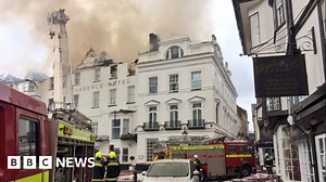 Exeter fire wrecks 'oldest hotel in England'