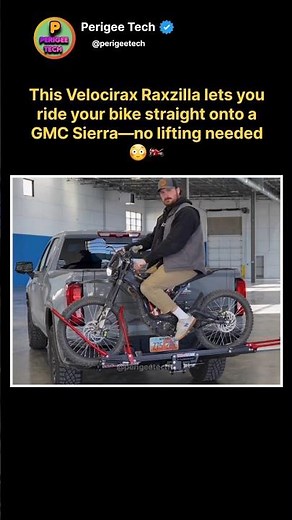 This Rack Lets You Ride Your Bike Onto a Truck 😳🏍️ #shorts #bike #ebike #dirtbike #truck
