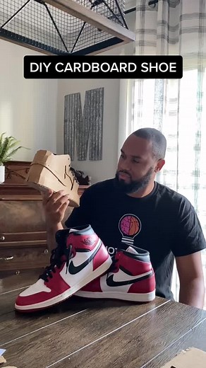 DIY Cardboard Shoe 🧠💡🔥 #MotivatedByMylan #diy #nike #sneakerhead