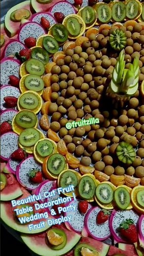 Beautiful Cut Fruit Table Decoration | Wedding & Party Fruit Display#fruits #decoration