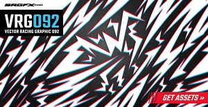 Vector Racing Graphic 092