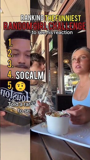 Ranking the Funniest Random Girl Challenge 😂