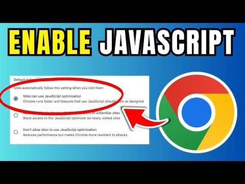 How To Enable Javascript On Google Chrome (Quick Fix)