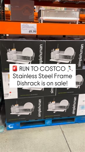 CostcoThisWeek on Instagram: "Found this awesome deal and had to share! Deal ends 1/23‼️ Follow for more must-grab Costco deals 🤍 #stainless #modern #kitchen #dishrack #costco"