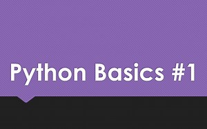 Python Basics #1 基础语法入门