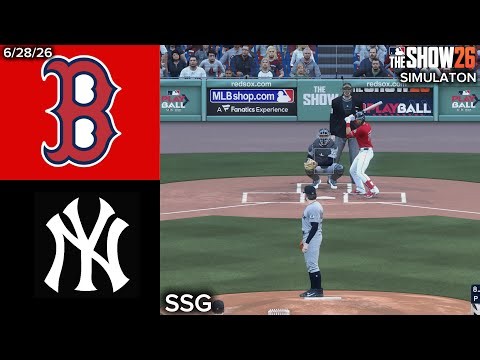 Yankees vs. RedSox Simulation | 6/28/26 | MLB The Show 26 PS5 Gameplay