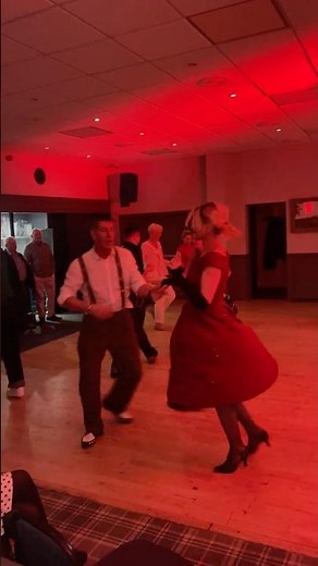 Jiving in a Red Dress, Petticoat and Black #Stockings