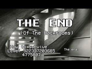 THE END of the Backrooms | Backrooms level 9223372036854775807 “The End” explained