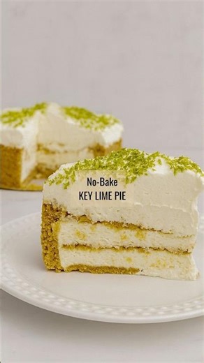 No-Bake Key Lime Pie with Graham Cracker Cookies 🍋 | Creamy, Tangy & Irresistible!