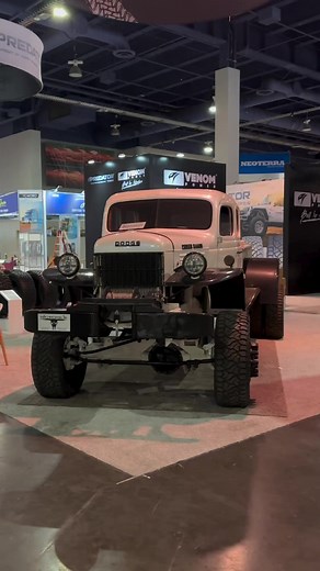 👀 Come check out the @1waydiesel 1948 #PowerWagon #Dually on 37” Terra Hunter R/Ts in the Venom Power Tires booth (#44221) at #SEMA this week #TerraHunterRT #VenomPowerTires | Venom Power Tires