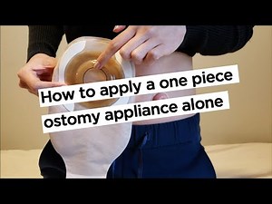 How to apply a one piece ostomy appliance by yourself with EASY TIP