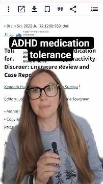 ADHD and stimulant tolerance