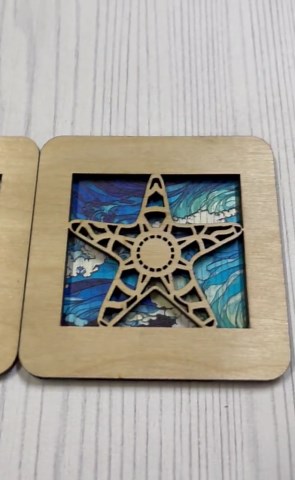 Turtle, Dolphin, Starfish Small Frames for Changeable Night Light SVG, Laser Bundle (digital Download) - Etsy