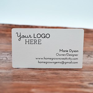 70 - Business Cards - Customized With Your Logo and Text | DS0124 - Etsy