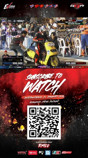 TOEI KALAU JOKI MEMANG HATI KERING !! , DAH GOYANG PUN MASIH STEADY JEE 😂 LIVE STREAM EVDRAG BATTLE Date LiveStream : 25 JAN 2026 Event : ASEAN EV DRAG INTERNATIONAL Venue : BANGKOK DRAG AVANUE Organizer : KING OF EVDRAG Cara Subscribe 1- Scan QR Code 2- Daftar 3- check email 4- masuk website dan tekan live sekarang #ngoracingmalaysia #NGORacingThailand #ngophilippines #dragracing | MY Media MotorSport