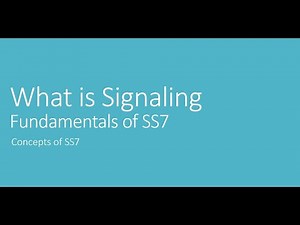 Signaling in Telecommunications Networks? | Signaling System No.7 | SS7 Tutorial | Part-1