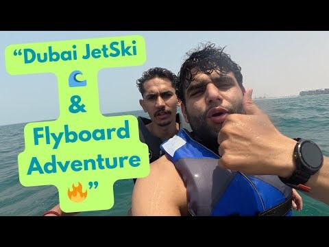 “Dubai 🇦🇪में हवा 💨और लहरों 🌊पर उड़ने का मज़ा 😱:Jet Ski Ride और Flyboard Stunts 🔥”