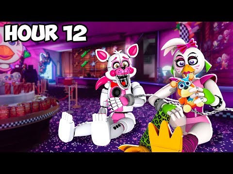 Glamrock Chica TRAPPED IN A ROOM For 24 Hours With Funtime Foxy
