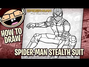 How to Draw SPIDER-MAN STEALTH SUIT (Spider-Man Far From Home) | Narrated Easy Step-by-Step Tutorial