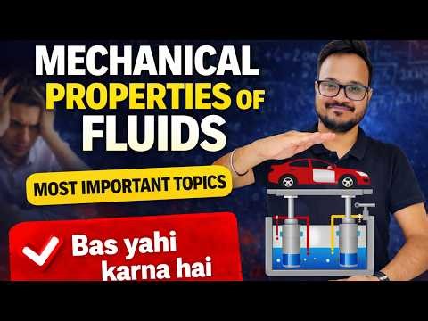Mechanical Properties of Fluids – Most Important Topics | Class 11 Physics Final Exams 2026