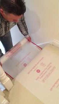 Easy carpet protection film application tool simply amazing affordable effective stairway protection