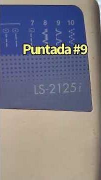 Puntada #9 Brother LS-2125