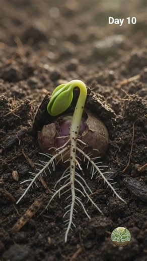 Watch the Beet Germinating and Grow #plants #timelapse #shorts
