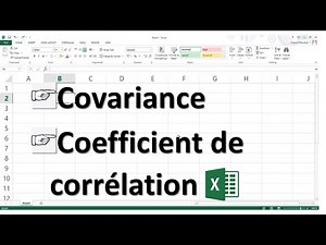 Calculer la covariance et le coefficient de corrélation sur Excel