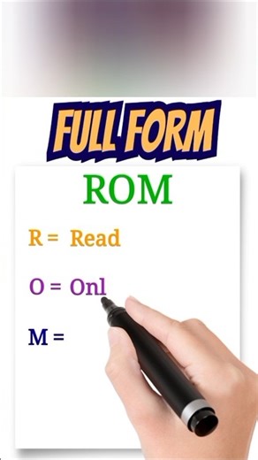 ROM full form | ROM ka full form kya hai | Full form rom | Ram Rom full form || Full form of rom